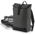 Schwarz Reflektierend - Side - BagBase Reflektierender Rucksack