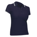 Marineblau-Weiß - Front - SOLS Practice Damen Polo-Shirt, Kurzarm, Akzente in Kontrastfarben