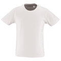 Weiß - Front - SOLS Kinder Milo Organisches T-Shirt