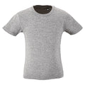 Grau Melliert - Front - SOLS Kinder Milo Organisches T-Shirt