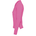Flash Pink - Side - SOLS Podium Damen Pique Polo-Shirt, Langarm