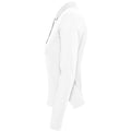 Weiß - Side - SOLS Podium Damen Pique Polo-Shirt, Langarm