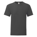 Helles Graphit - Front - Fruit Of The Loom Herren T-Shirt Iconic