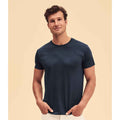 Helles Graphit - Back - Fruit Of The Loom Herren T-Shirt Iconic