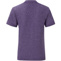 Violett meliert - Back - Fruit Of The Loom Herren T-Shirt Iconic