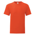 Rotorange - Front - Fruit Of The Loom Herren T-Shirt Iconic