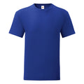 Kobaltblau - Front - Fruit Of The Loom Herren T-Shirt Iconic