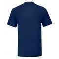 Marineblau - Back - Fruit Of The Loom Herren T-Shirt Iconic