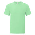 Neon Mint - Front - Fruit Of The Loom Herren T-Shirt Iconic