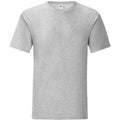 Athletisch meliert - Front - Fruit Of The Loom Herren T-Shirt Iconic