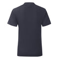 Navy - Back - Fruit Of The Loom Mädchen Iconic T-Shirt