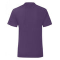 Violett - Back - Fruit Of The Loom Mädchen Iconic T-Shirt