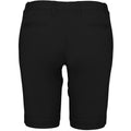 Schwarz - Back - Kariban - "Bermuda" Shorts für Damen