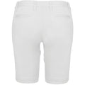Weiß - Back - Kariban - "Bermuda" Shorts für Damen