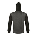 Anthrazit meliert - Back - SOLS Silver Unisex Kapuzenjacke - Kapuzen-Sweatshirt mit Reißverschluss