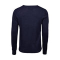 Marineblau - Back - Tee Jays Herren Merino Blend V-Ausschnitt Pullover