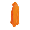 Orange - Side - SOLS Herren Outdoor Fleece Jacke North