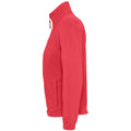 Rot - Side - SOLS Damen North Fleece-Jacke mit durchgehendem Reißverschluss