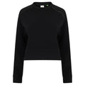 Schwarz - Front - Tombo - Kurzes Sweatshirt für Damen