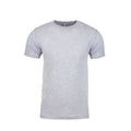 Grau meliert - Front - Next Level Unisex T-Shirt mit Rundhalsausschnitt, für Erwachsene