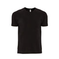 Schwarz-Schwarz - Front - Next Level Unisex Raglan-T-Shirt mit kontrastierenden Ärmeln, für Erwachsene