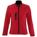 Rot - Front - SOLS Damen Roxy Softshell-Jacke, atmungsaktiv, winddicht, wasserabweisend