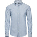 Hellblau - Front - Tee Jays Herren Perfect Langarm Oxford Hemd