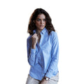 Hellblau - Back - Tee Jays Damen Perfect Langarm Oxford Bluse