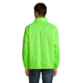 Neon Grün - Side - SOLS Unisex Surf Windbreaker - Jacke, besonders leicht