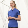 Royal-Marineblau - Back - Finden & Hales Erwachsene Unisex Kontrast Panel Pique Polo Shirt