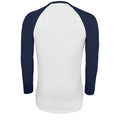 Weiß-Marineblau - Side - SOLS Herren Funky Kontrast Langarm T-Shirt