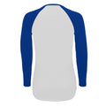 Weiß-Königsblau - Side - SOLS Damen Langarmshirt mit Kontrastärmeln