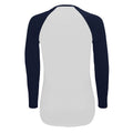 Weiß-Marineblau - Side - SOLS Damen Langarmshirt mit Kontrastärmeln