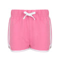 Pink-Weiß - Front - Skinni Minni Kinder Retro Shorts