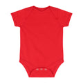 Rot - Front - Larkwood Baby Jungen-Mädchen Essential Kurzarm Body