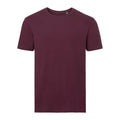 Burgunder - Front - Russell Herren Authentic Pure Organik T-Shirt