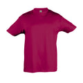 Fuchsia - Front - SOLS Kinder Regent T-Shirt, Kurzarm