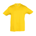 Goldgelb - Front - SOLS Kinder Regent T-Shirt, Kurzarm
