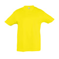 Zitrone - Front - SOLS Kinder Regent T-Shirt, Kurzarm