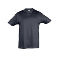 Marineblau - Front - SOLS Kinder Regent T-Shirt, Kurzarm