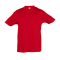 Rot - Front - SOLS Kinder Regent T-Shirt, Kurzarm