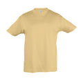 Sand - Front - SOLS Kinder Regent T-Shirt, Kurzarm