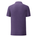 Violett meliert - Back - Fruit Of The Loom Herren Iconic Pique Polo Shirt