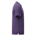 Violett meliert - Side - Fruit Of The Loom Herren Iconic Pique Polo Shirt