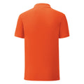 Orange - Back - Fruit Of The Loom Herren Iconic Pique Polo Shirt