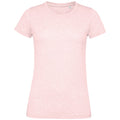 Rosa meliert - Front - SOLS Damen T-Shirt Regent kurzärmlig
