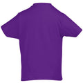 Lila - Back - SOLS Kinder Imperial T-Shirt, Baumwolle, Kurzarm