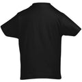 Schwarz - Back - SOLS Kinder Imperial T-Shirt, Baumwolle, Kurzarm