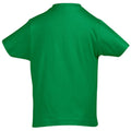 Kellygrün - Back - SOLS Kinder Imperial T-Shirt, Baumwolle, Kurzarm