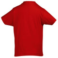 Rot - Back - SOLS Kinder Imperial T-Shirt, Baumwolle, Kurzarm